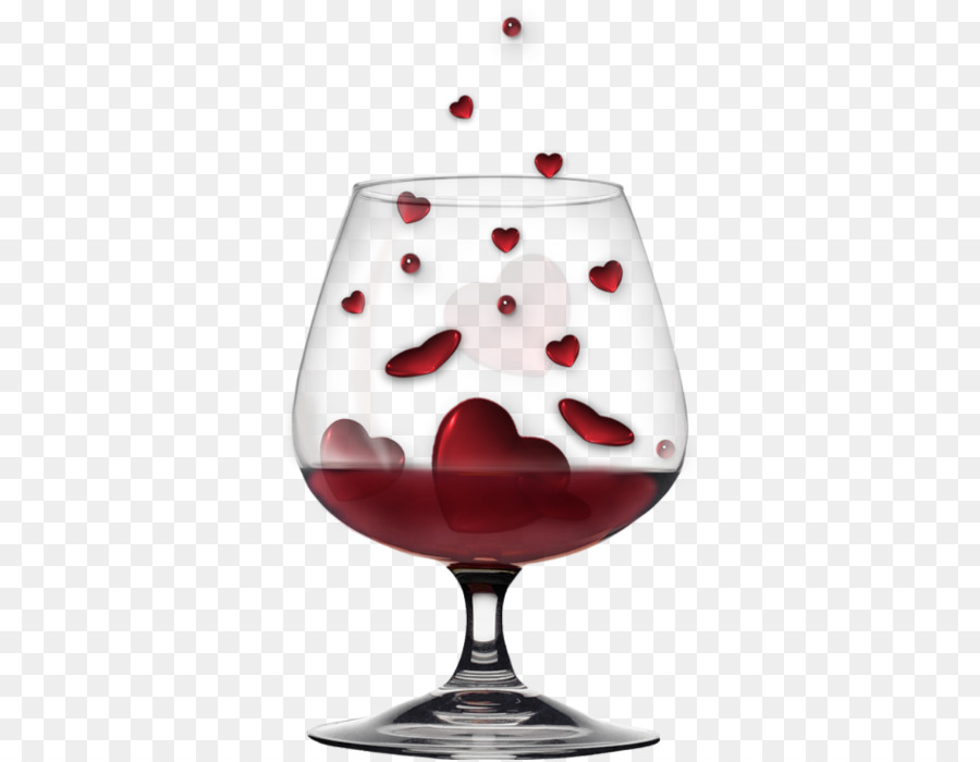 Verre à Vin，Cœurs PNG