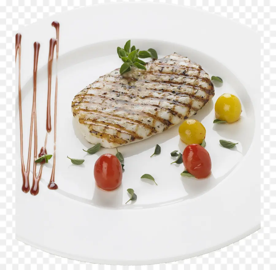 Poisson Grillé，Tomates PNG