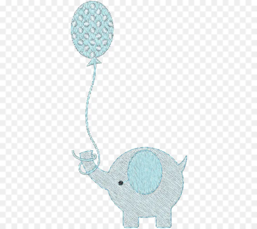 Éléphant Bleu，Ballon PNG