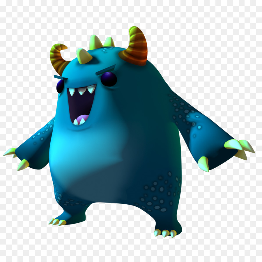 Monstre Bleu，Dessin Animé PNG