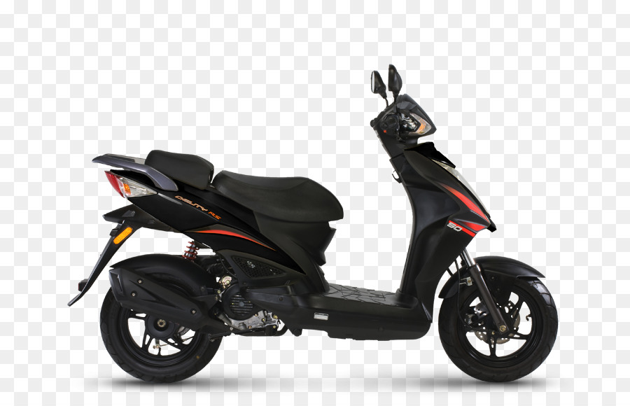 Moto Rouge Et Noire，Scooter PNG