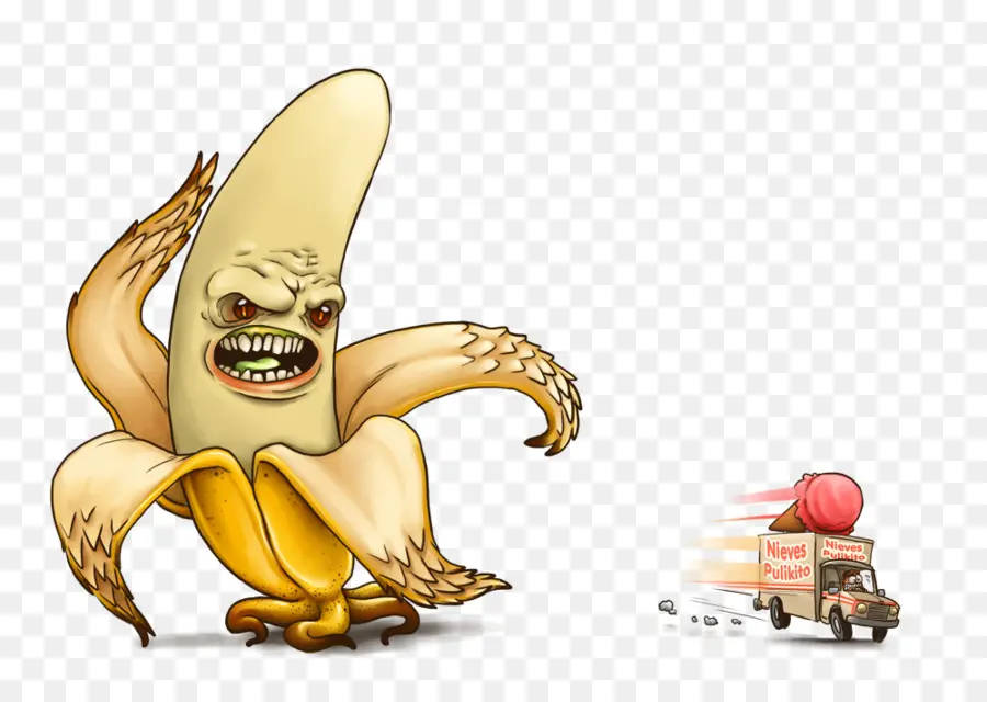 Monstre Banane，Fruit PNG