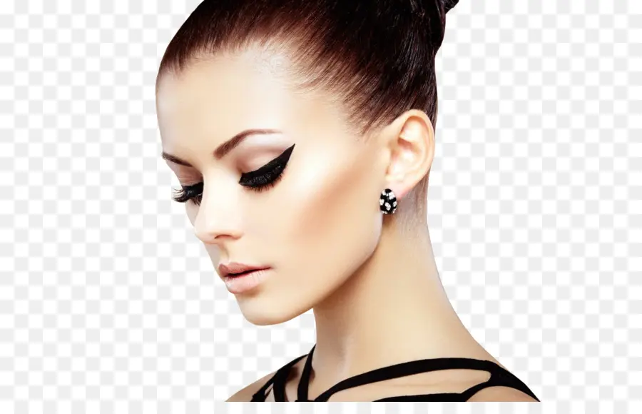 Femme Avec Chignon，Coiffure PNG