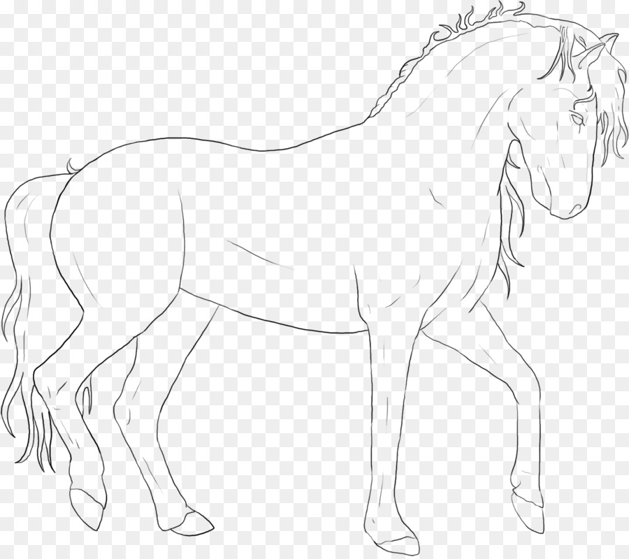 Cheval，Dessin Au Trait PNG