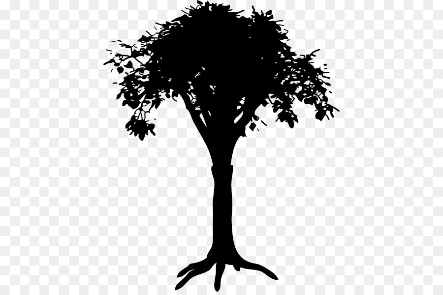 Silhouette D'arbre，Usine PNG