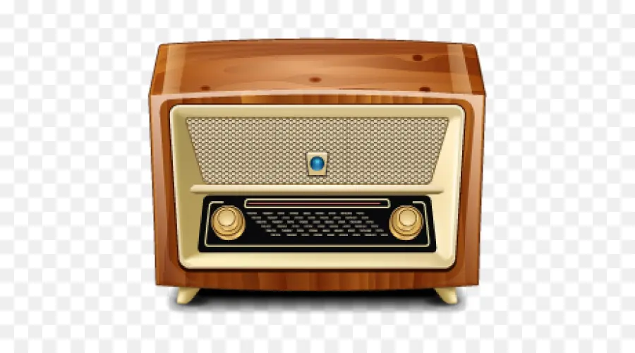 Radio Vintage，En Bois PNG