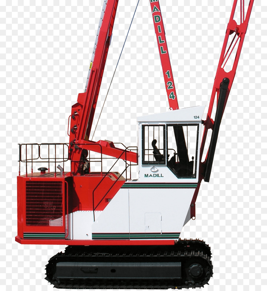 Grue Rouge Et Blanche，Machinerie Lourde PNG