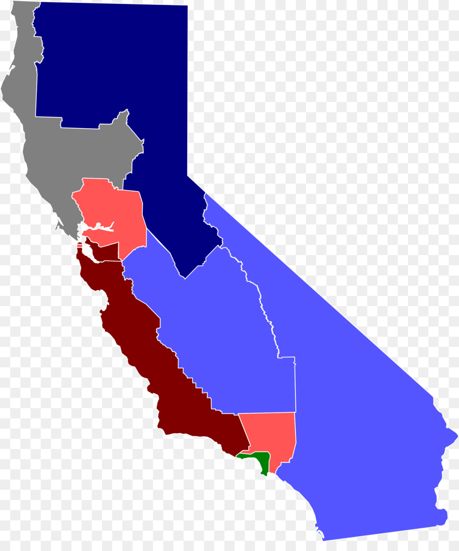 Carte De La Californie，État PNG