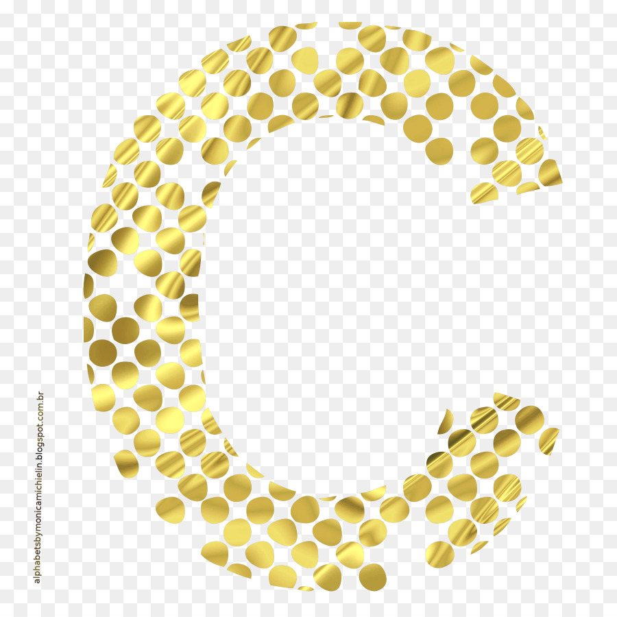 Lettre D'or C，Doré PNG