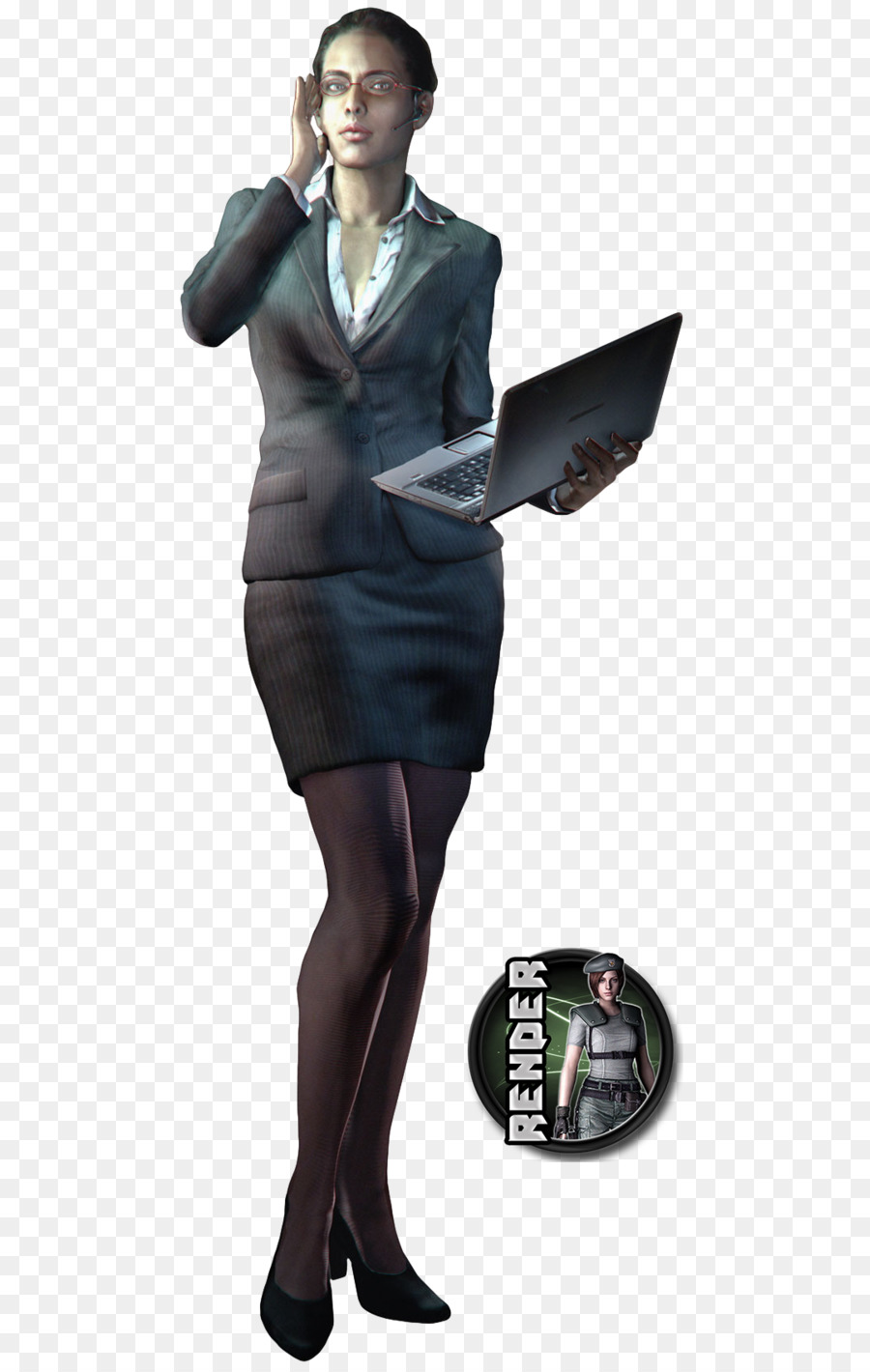 Femme D'affaires，Ordinateur Portable PNG