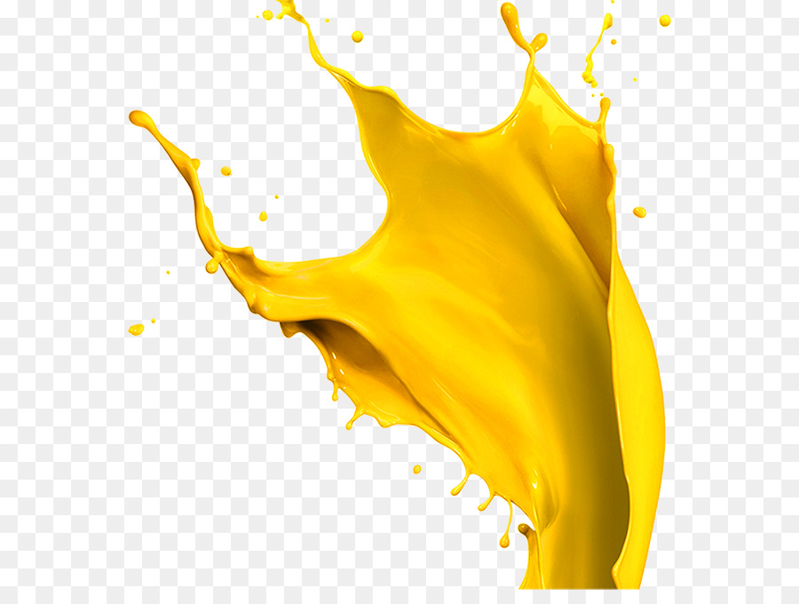 Éclaboussure De Peinture Jaune，Couleur PNG