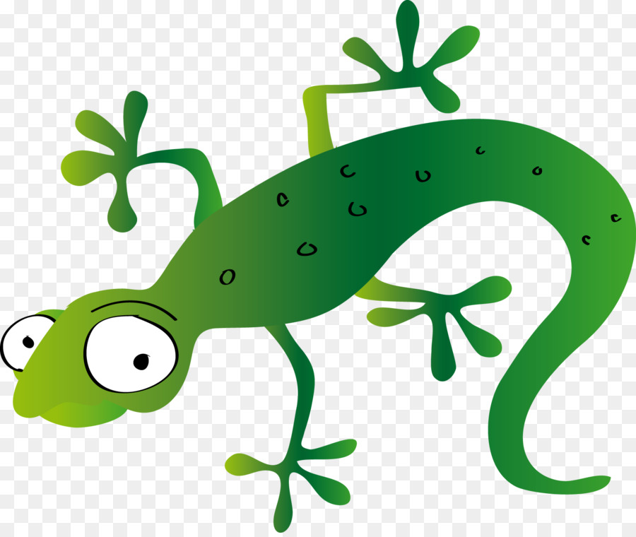 Lézard Vert，Dessin Animé PNG