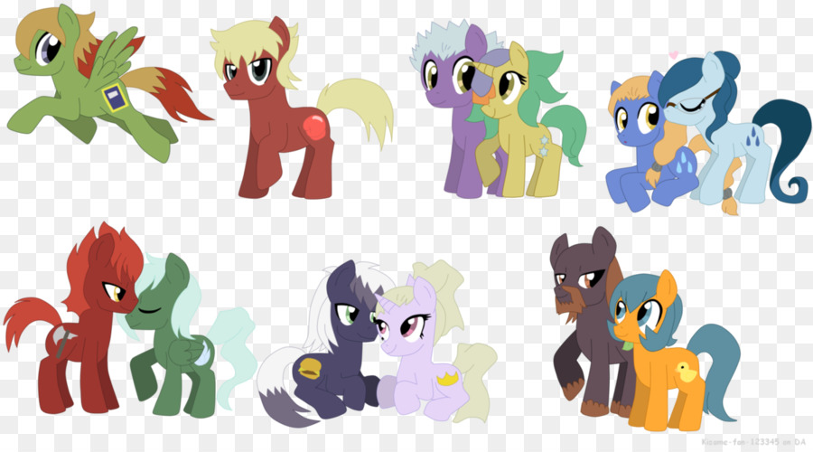 Poneys Colorés，Personnages PNG