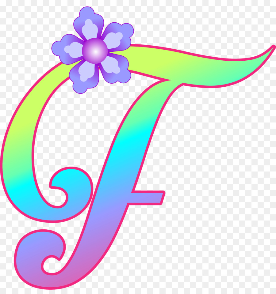 Lettre F，Fleur PNG