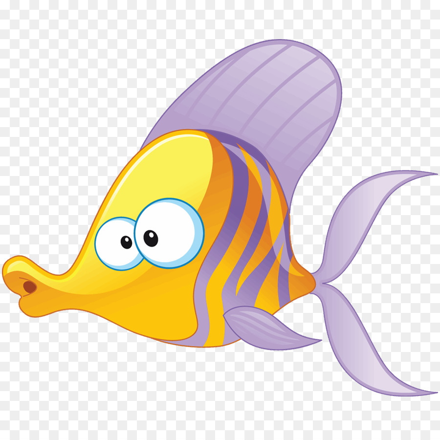 Poisson Rose，Dessin Animé PNG