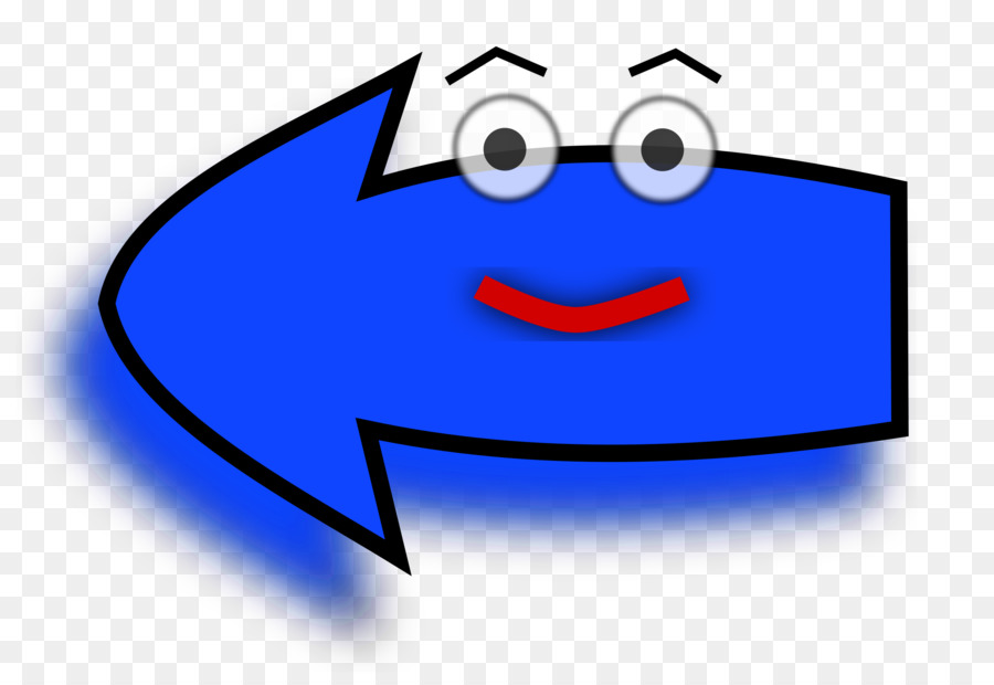 Flèche Bleue Avec Visage，Dessin Animé PNG