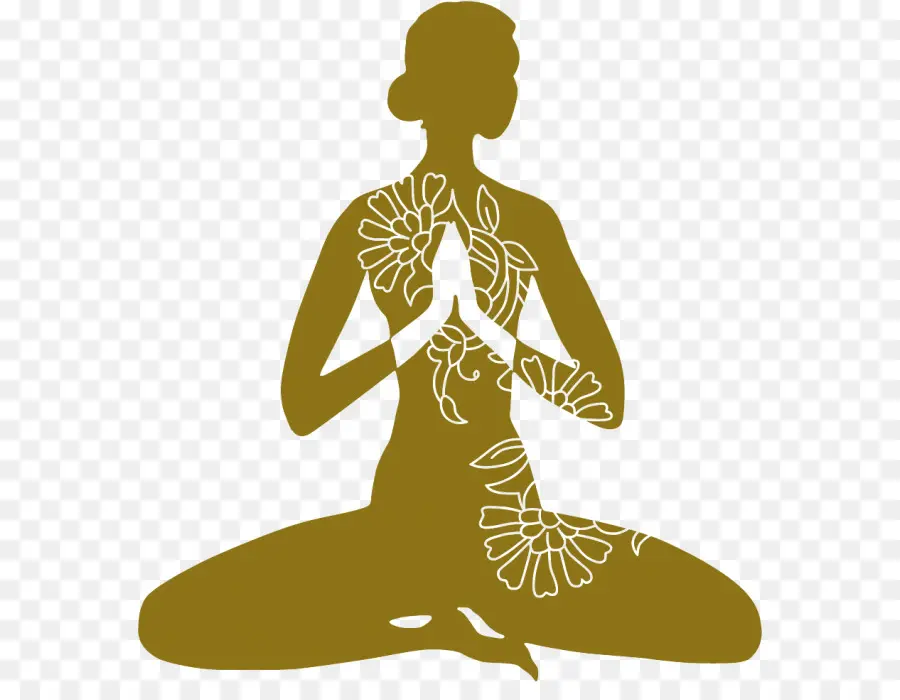 Silhouette De Pose De Yoga，Méditation PNG