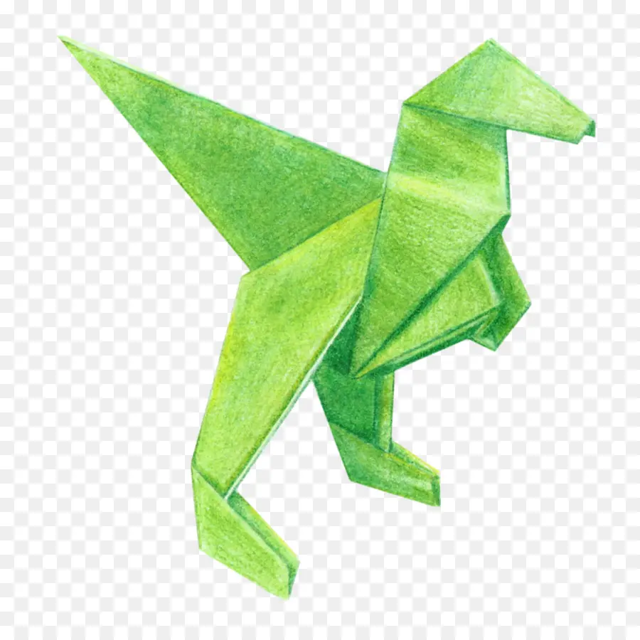 Dinosaure En Origami，Papier PNG