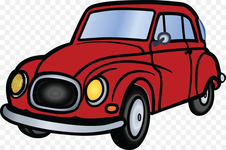 Voiture Colorée，Dessin Animé PNG