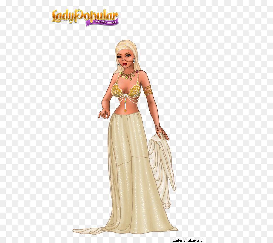 Dame En Robe，Blond PNG