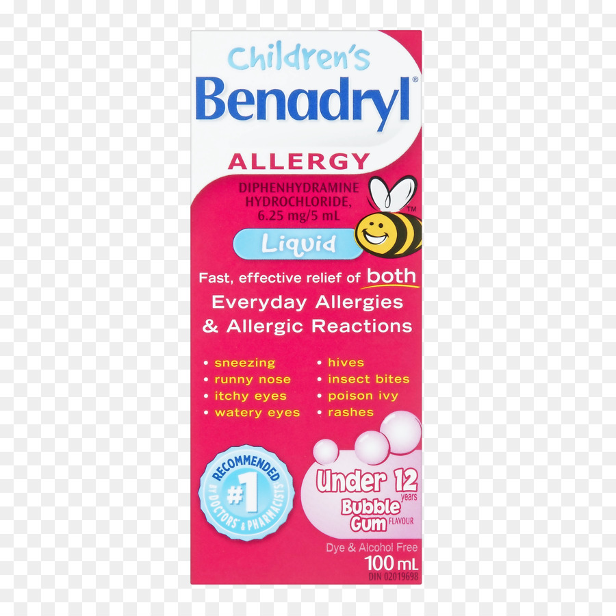 Benadryl Pour Enfants，Allergie PNG