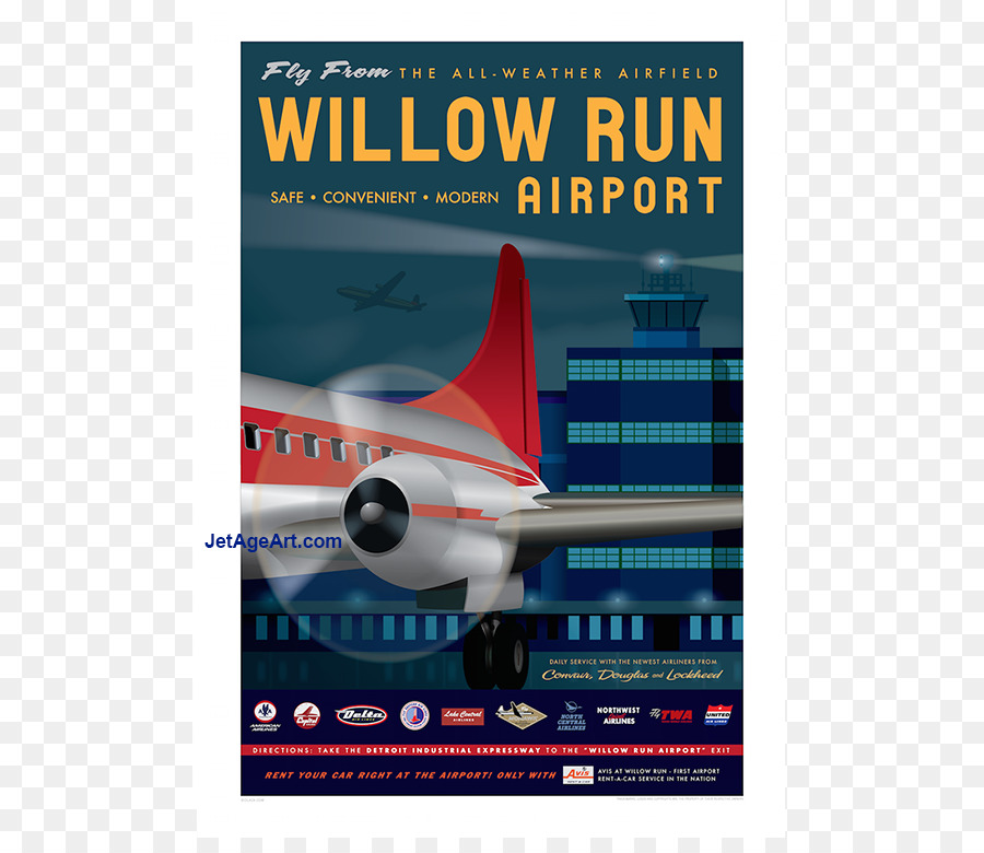 Willow Run Aéroport，Avions à Fuselage étroit PNG