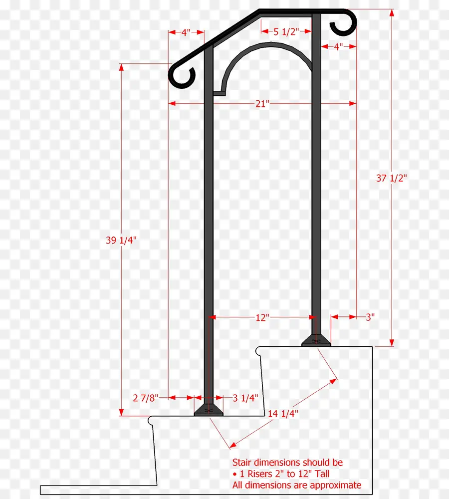 Dimensions De L'escalier，Escalier PNG