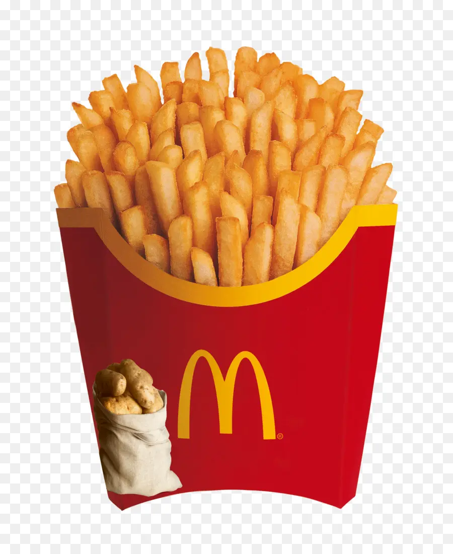 Frites，Récipient Rouge PNG