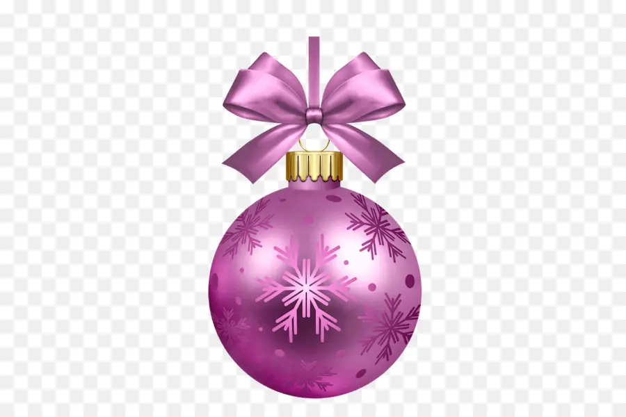 Ornement De Noël，Violet PNG