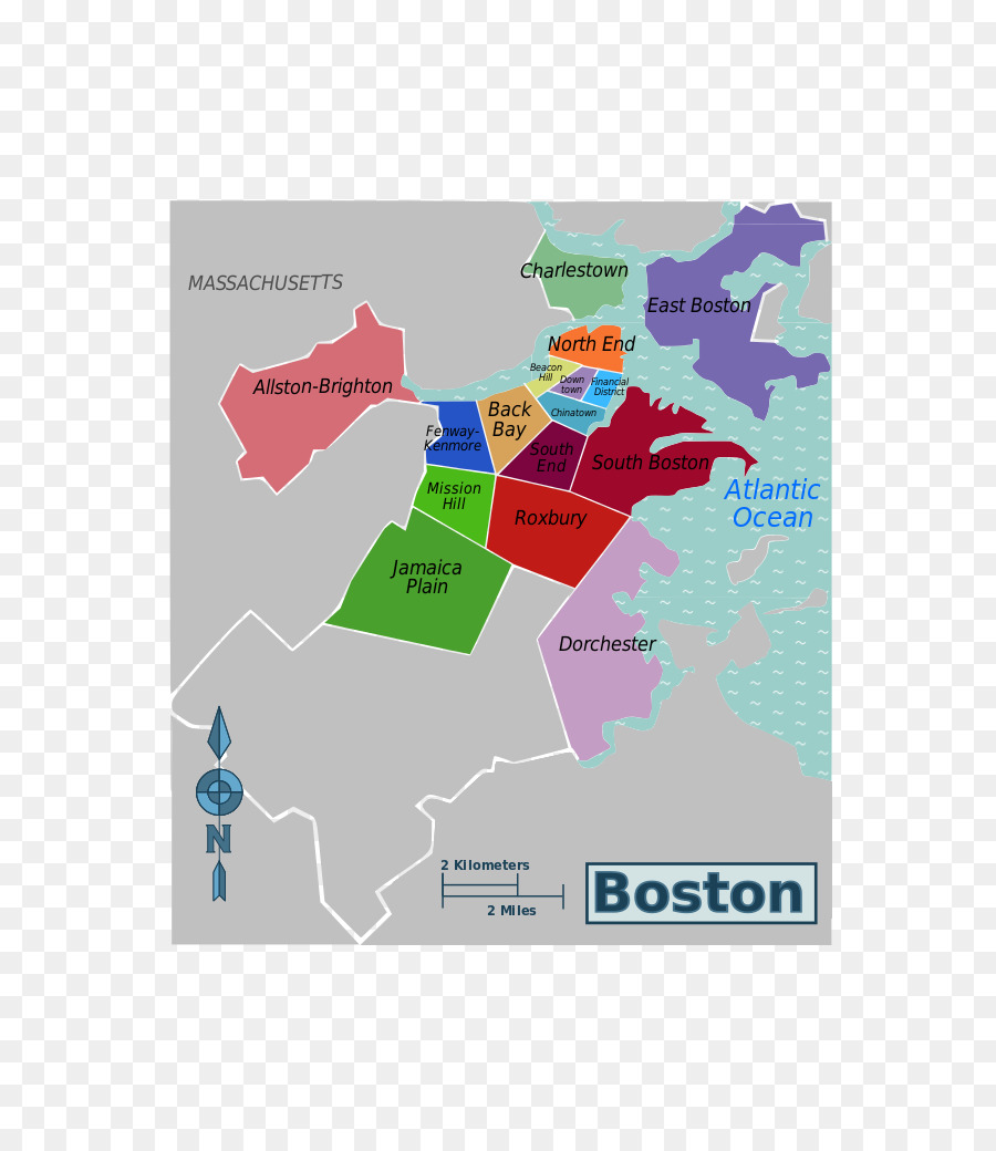 Boston，Carte PNG