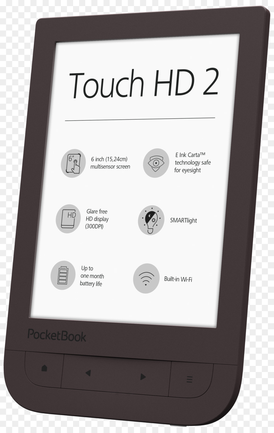 Amazoncom，Lecteur De Livre électronique 152 Cm Pocketbook Touch Hd PNG