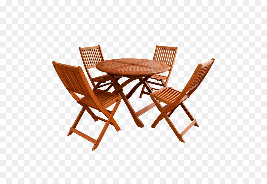 Table Et Chaises，En Bois PNG