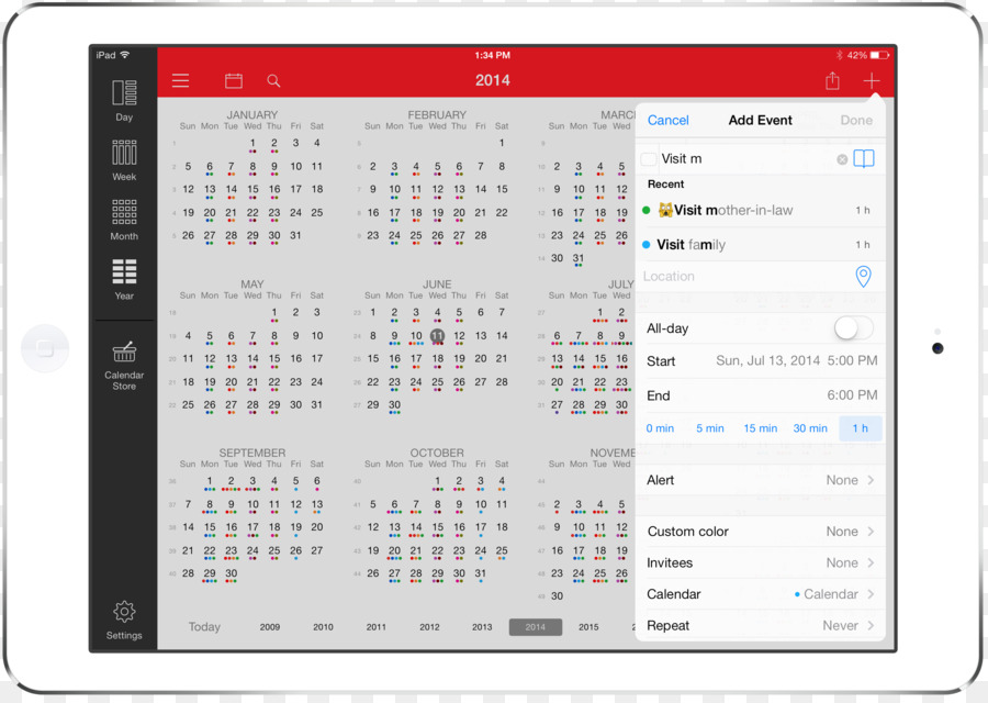 Calendrier，Ios 8 PNG