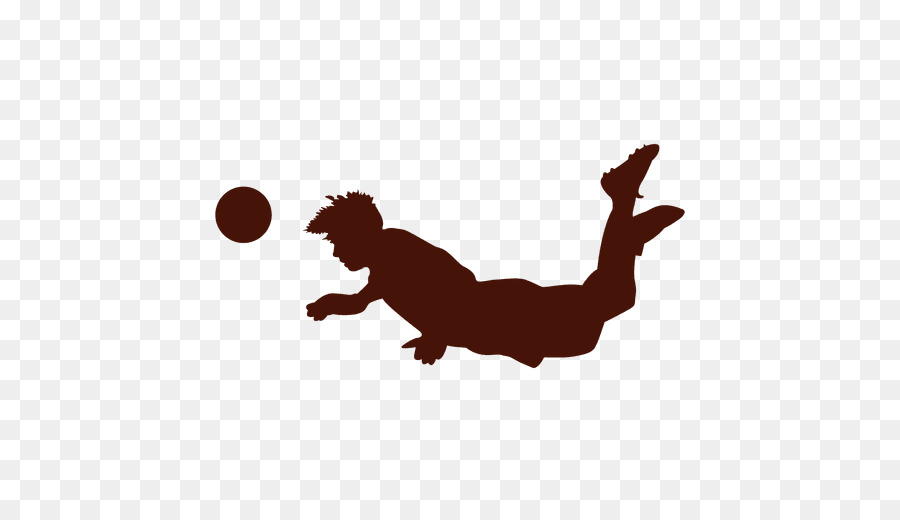 Silhouette De Gardien De But，Football PNG