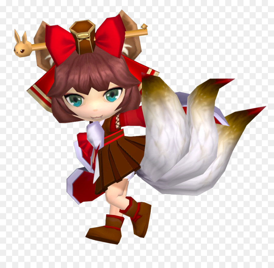 Personnage Mignon Avec Noeud Rouge，Arc Rouge PNG