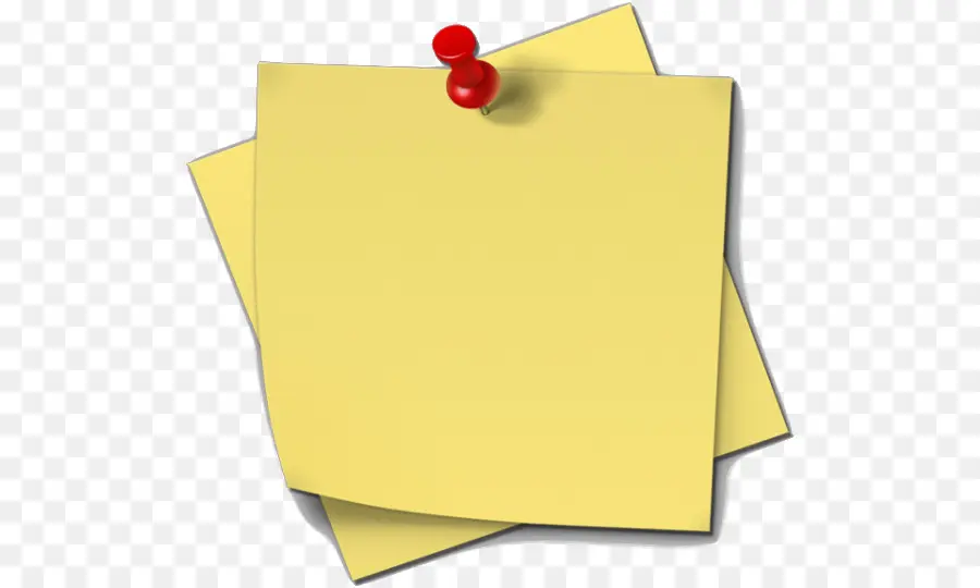 Note Collante Jaune，Épingle PNG