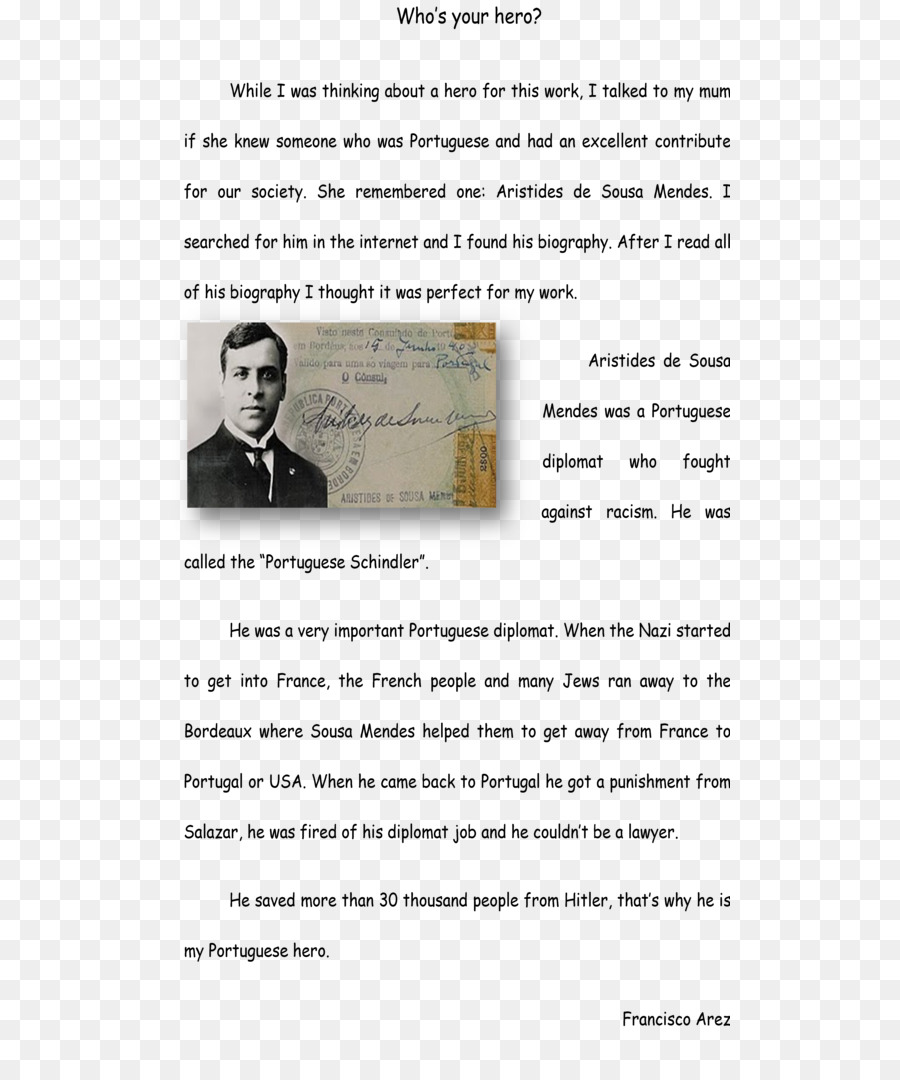 Document，Aristides De Sousa Mendes Un Homme Bon PNG