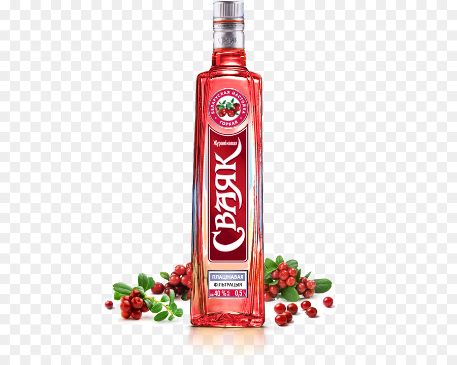 Bouteille De Vodka，Canneberges PNG