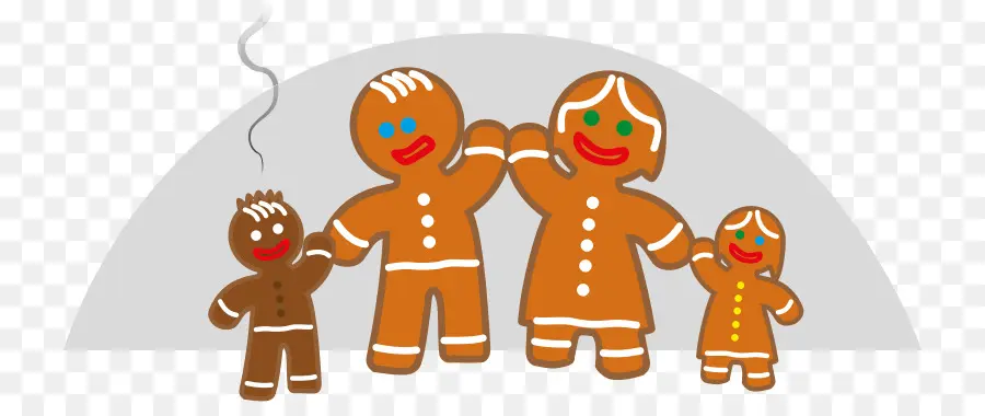 Famille De Pain D'épice，Cookies PNG