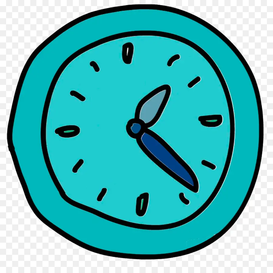 Horloge Bleue，Temps PNG