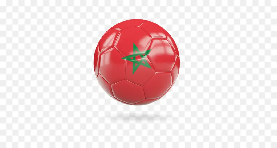 Drapeau Marocain Sur Un Ballon De Football，Football PNG