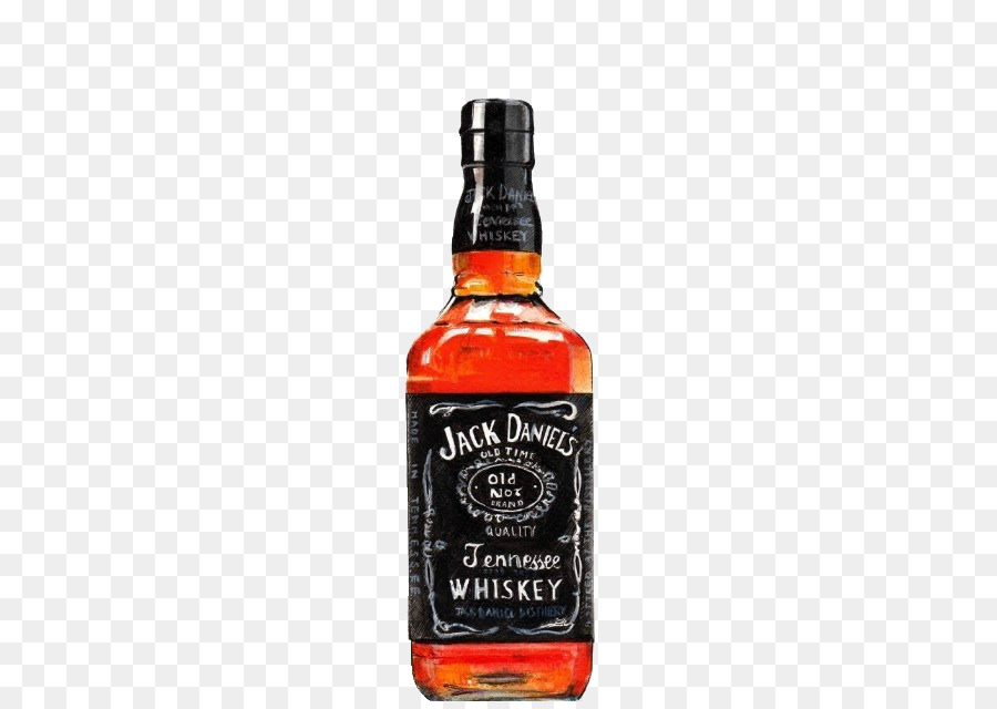 La Bouteille De Jack Daniel，Whisky PNG