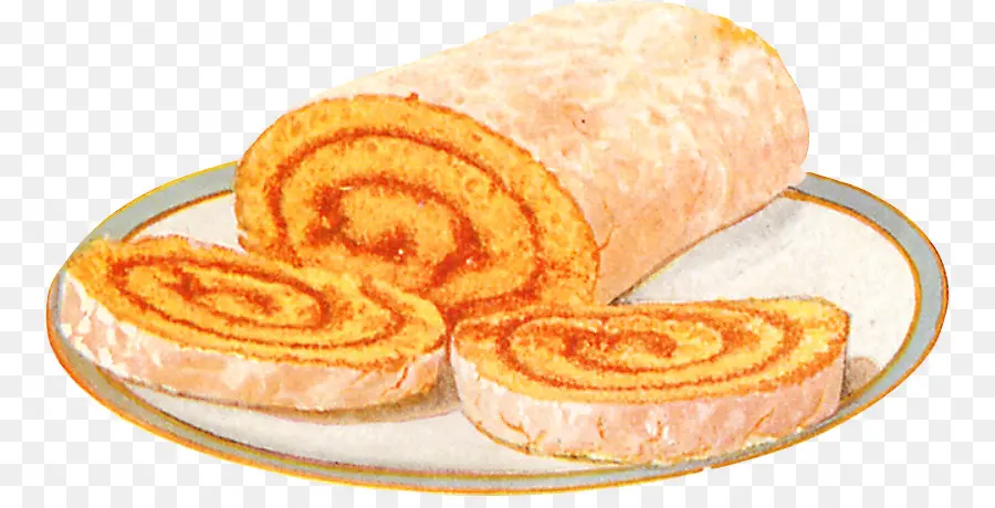 Rouleau De Gâteau，Dessert PNG