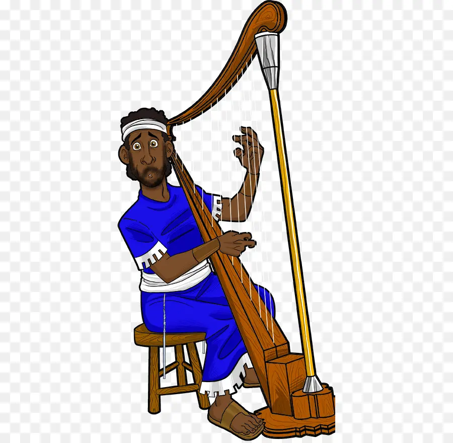 Joueur De Harpe，Musicien PNG