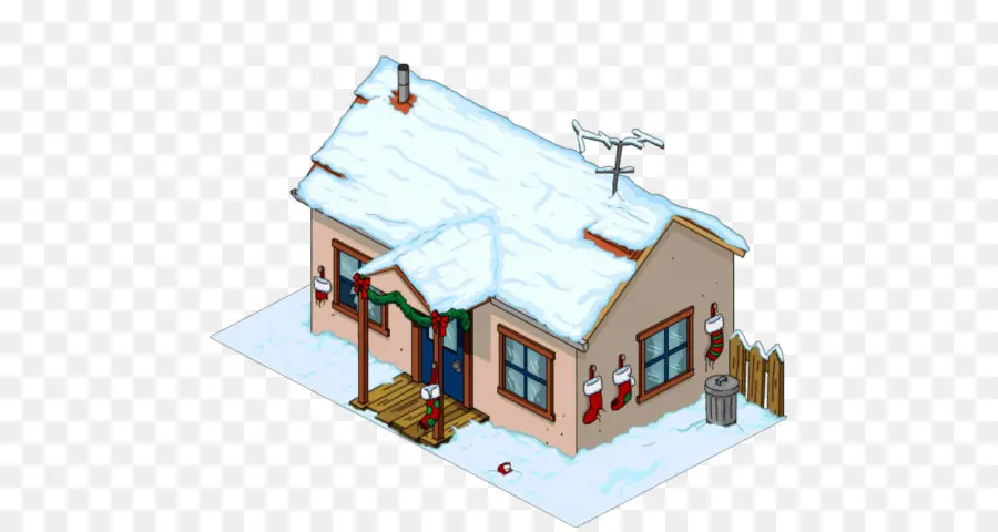 Maison Enneigée，Hiver PNG