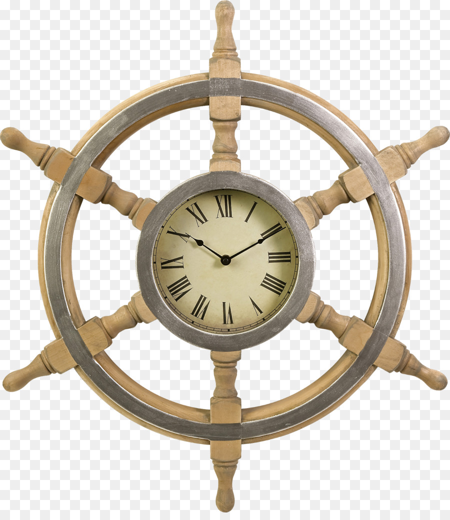 Horloge De Roue De Navire，Nautique PNG