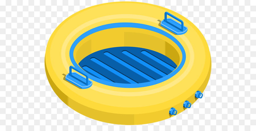 Tube Gonflable Jaune，Eau PNG