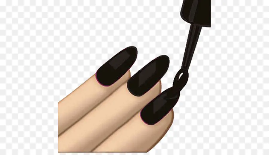 Vernis à Ongles Noir，Art Des Ongles PNG