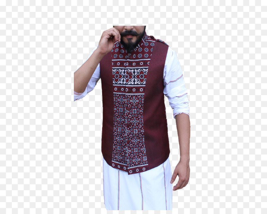 Homme En Gilet Traditionnel，Rouge PNG