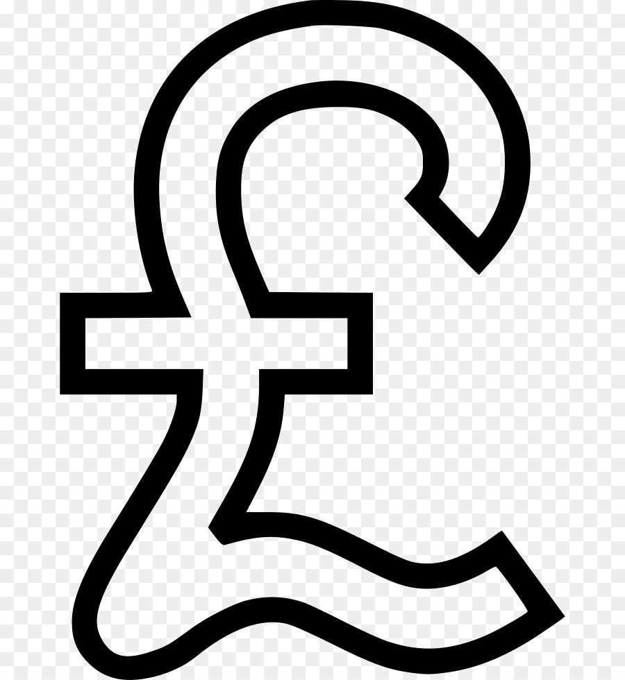 Symbole De La Livre Sterling，Noir PNG